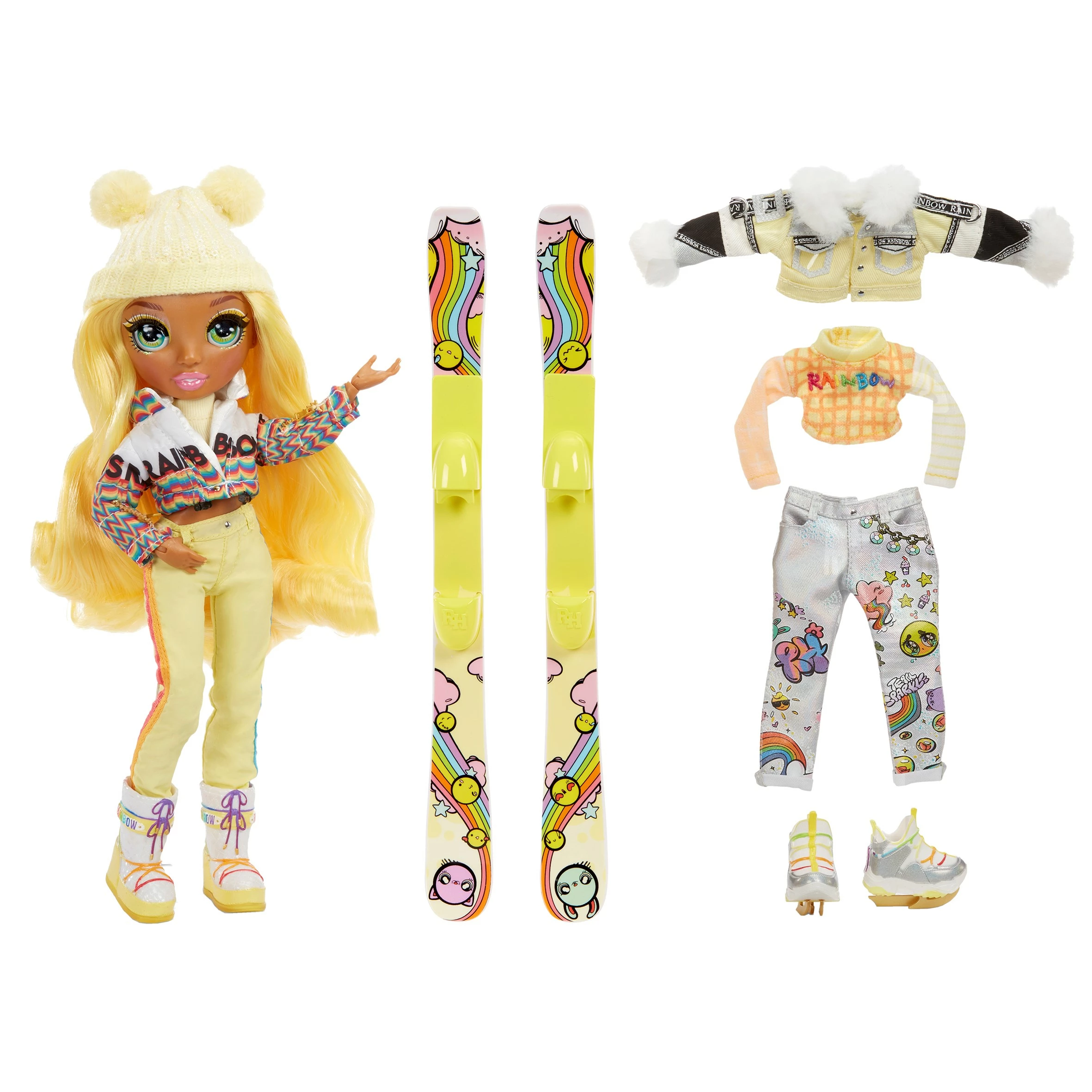 Rainbow High Fashion Winter Doll Sunny Madison 4 Rainbow High Fashion Winter Doll Sunny Madison - Afbeelding 2