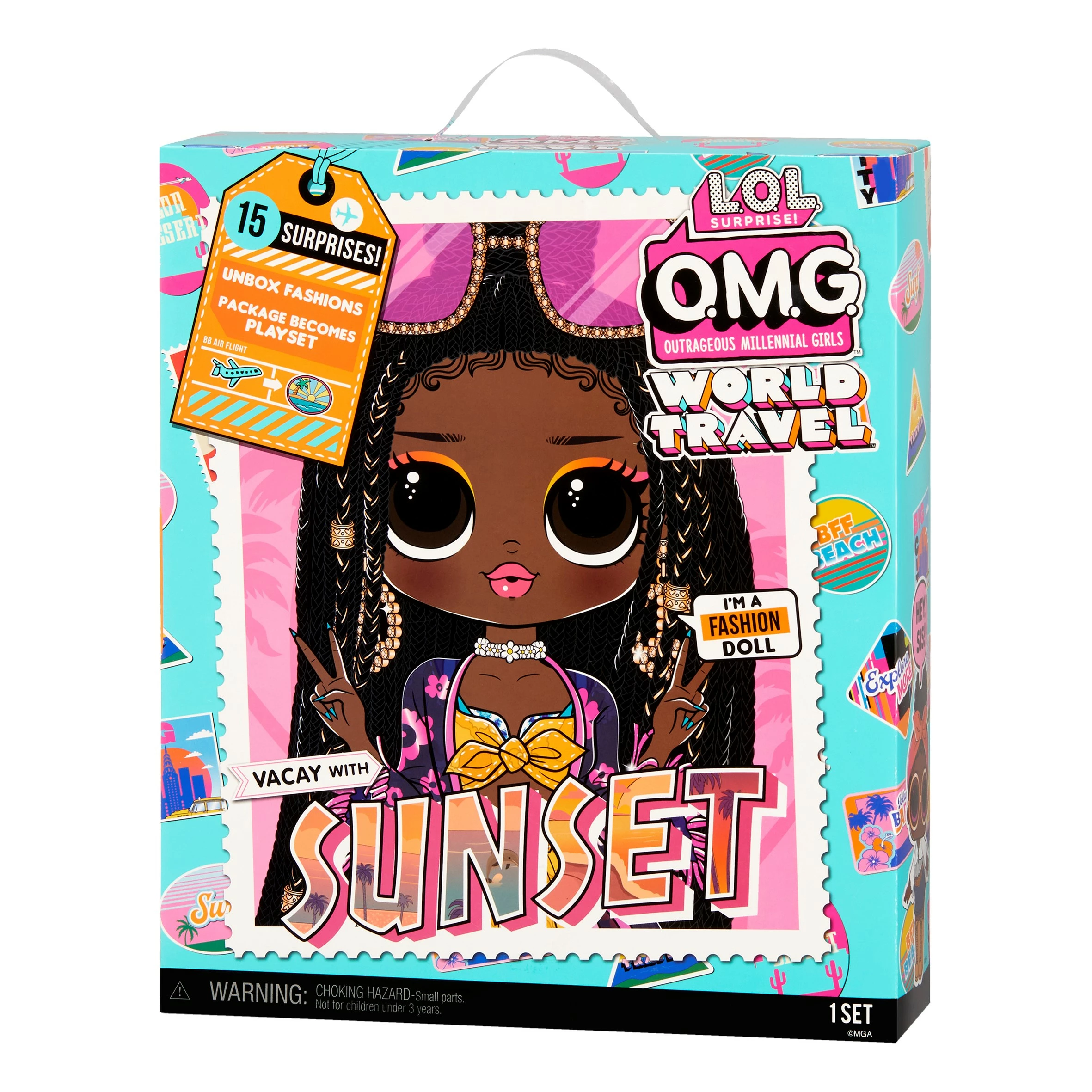LOL Surprise OMG Travel Doll Sunset 8 LOL Surprise OMG Travel Doll Sunset - Afbeelding 6