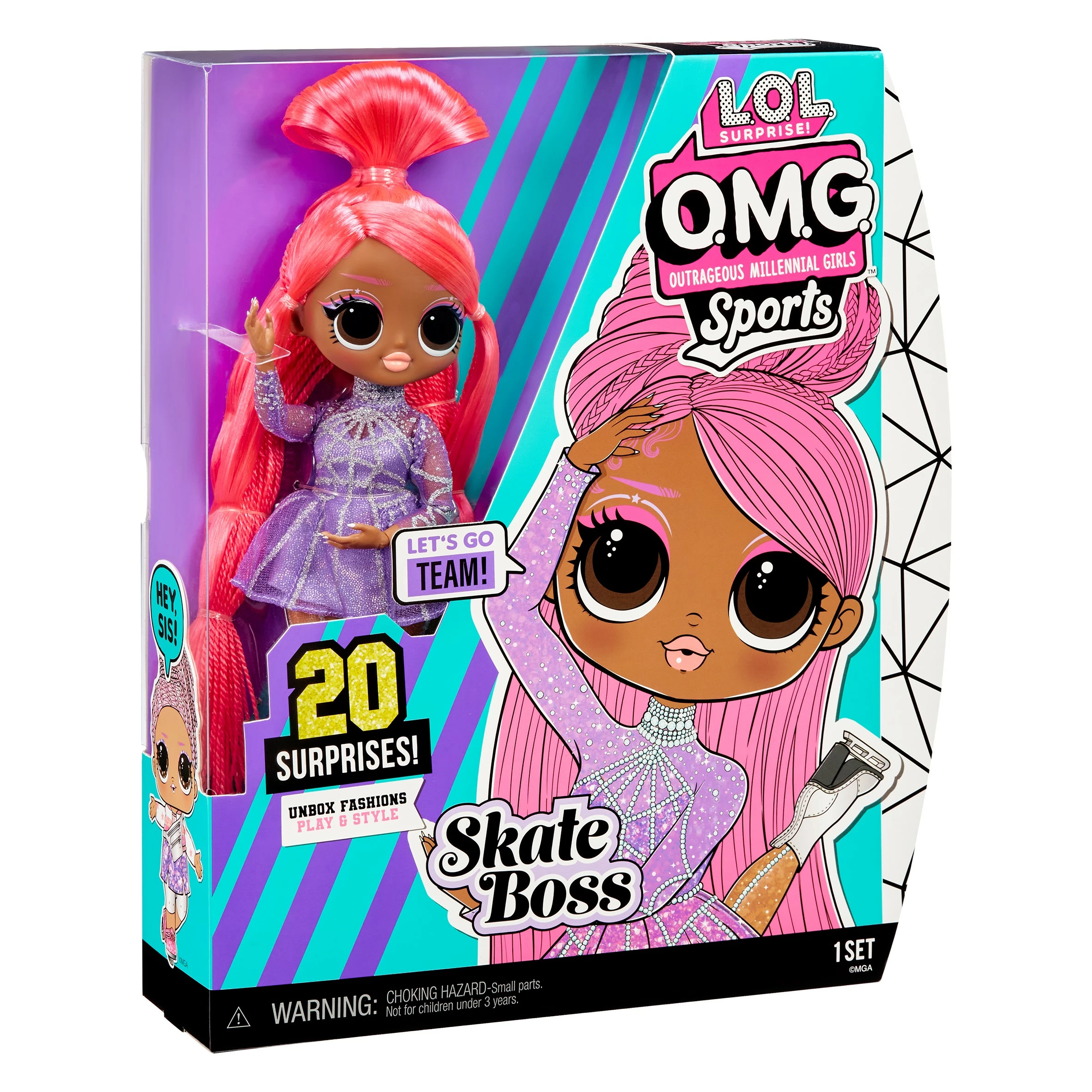 LOL Surprise OMG Sports Doll Skate Boss LOL Surprise OMG Sports Doll Skate Boss -LOL Surprise winkel 0035051579809 8