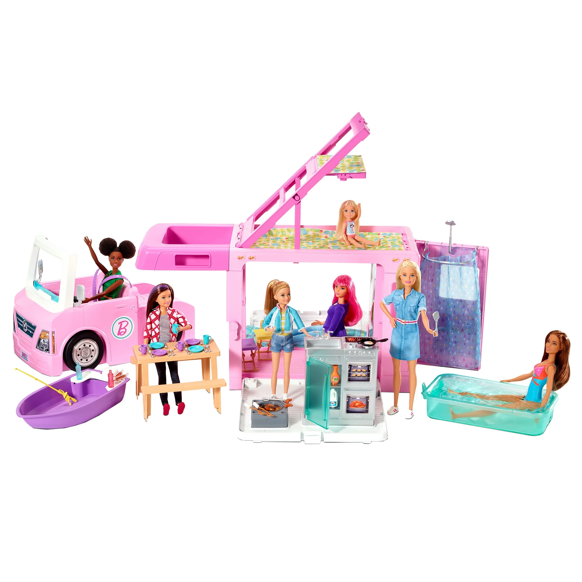 Barbie 3in1 Droom Camper And Accessoires Barbie 3in1 Droom Camper And Accessoires -LOL Surprise winkel 0887961796865 2
