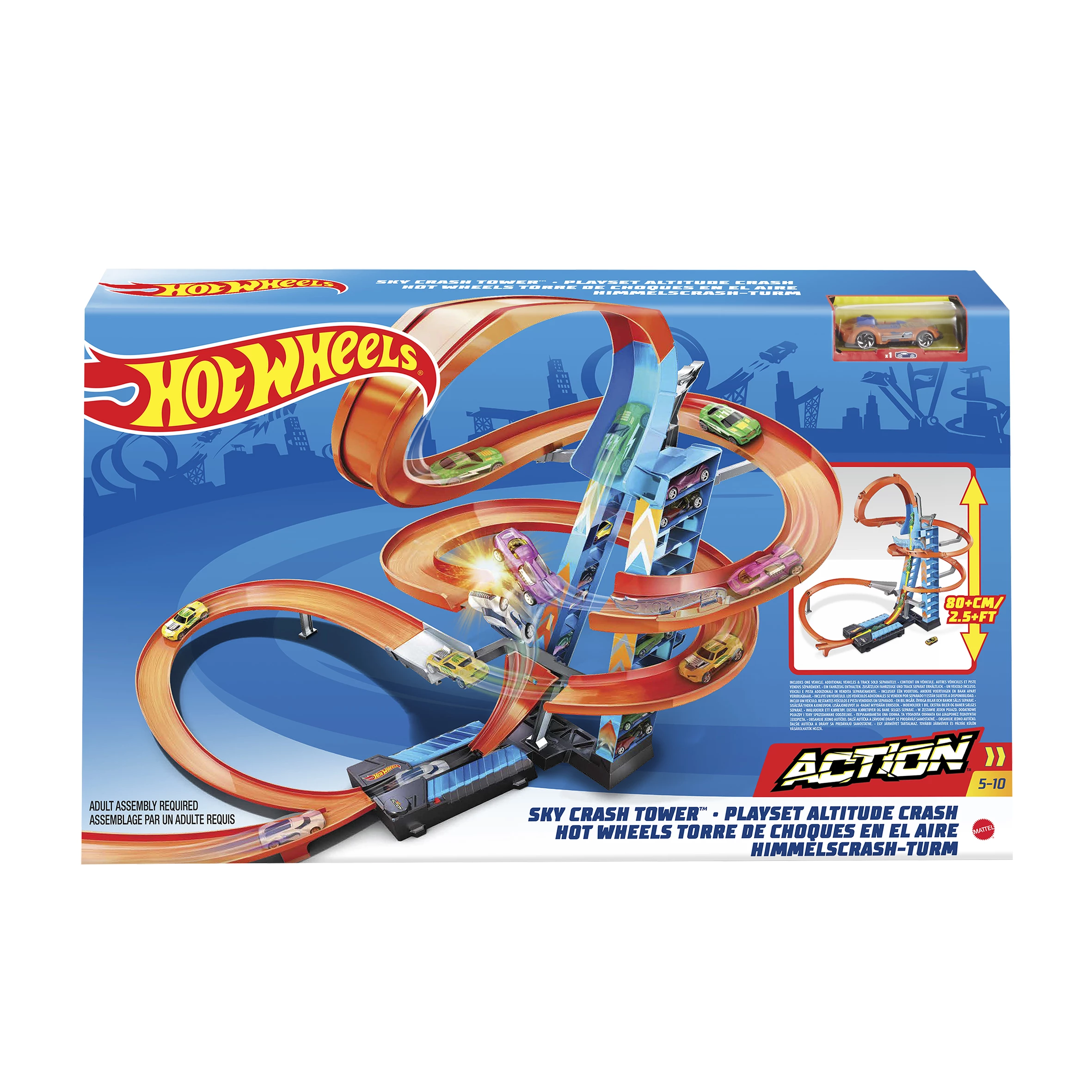 Hot Wheels Action Wolkenkrabber Crash Speelset 5 Hot Wheels Action Wolkenkrabber Crash Speelset - Afbeelding 3
