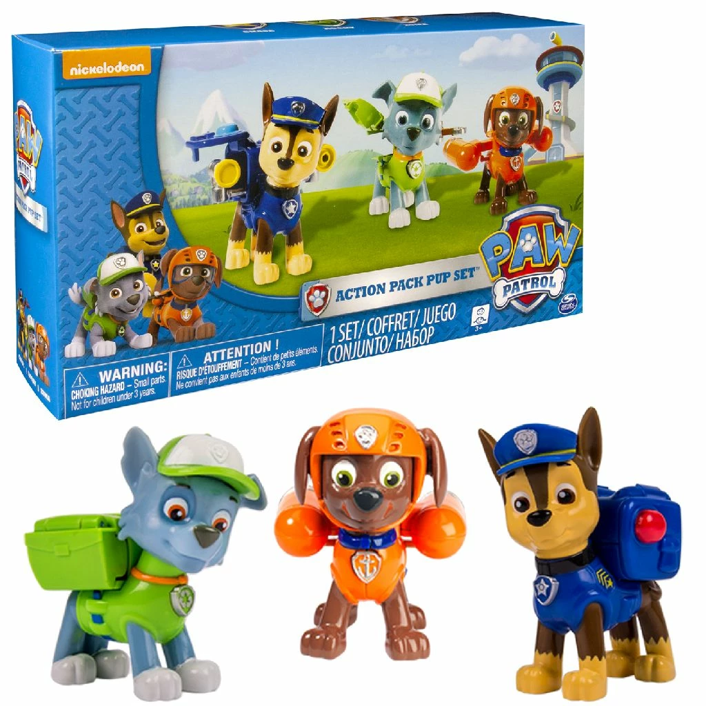 Paw Patrol Action Pack Pups 3pack 2 3 Paw Patrol Action Pack Pups 3pack 2