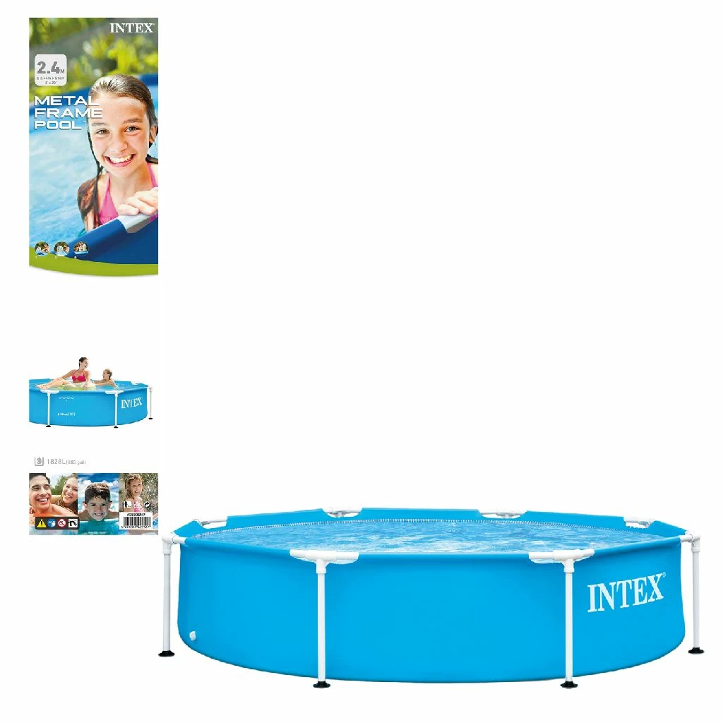 Intex Metal Frame Pool 244x51cm 3 Intex Metal Frame Pool 244x51cm