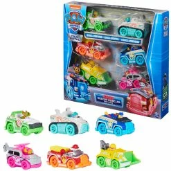 Paw Patrol True Metal 1:55 6 Pack Neon