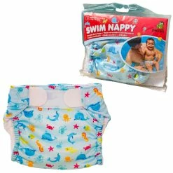 Freds Wasbare Zwemluier Blauw 4-9kg (Maat 1)