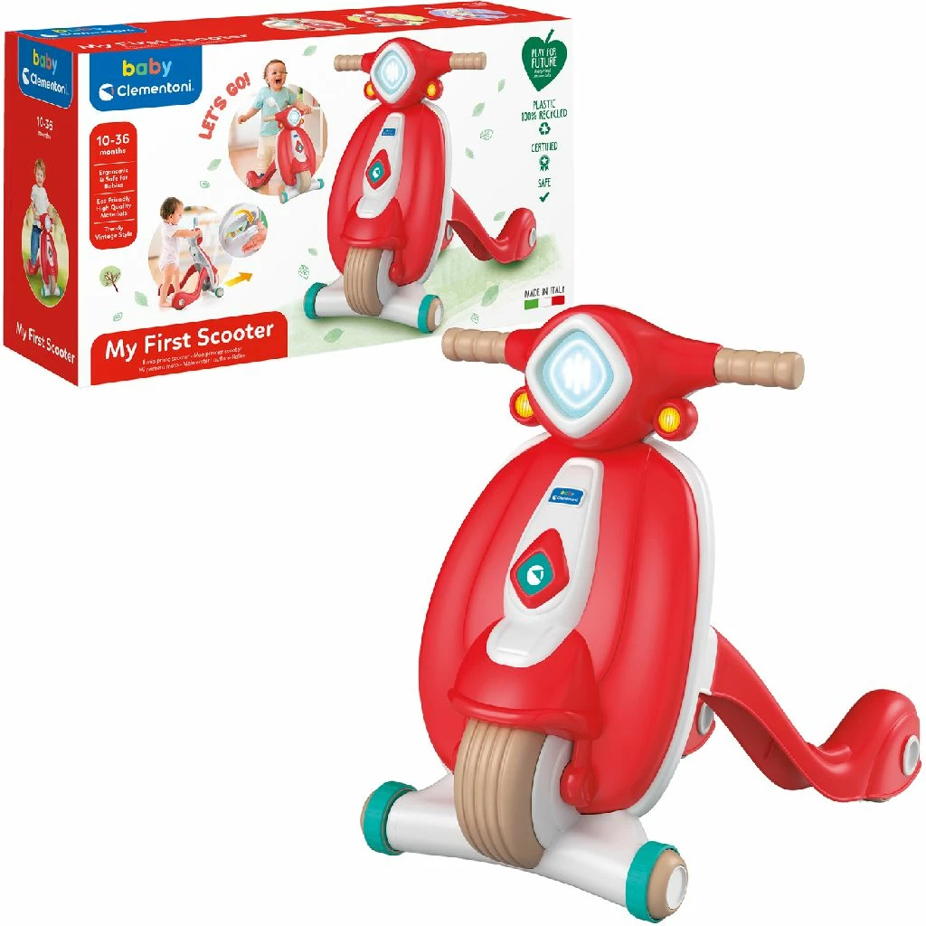 Clementoni Baby Scooter Loopwagen 3 Clementoni Baby Scooter Loopwagen