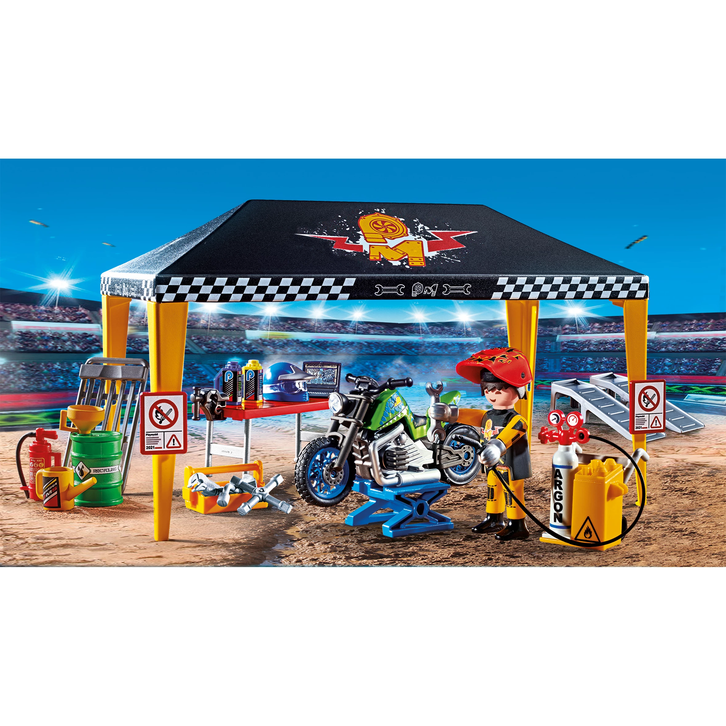 Playmobil 70552 Stuntshow Werkplek Tent Playmobil 70552 Stuntshow Werkplek Tent -LOL Surprise winkel 4008789705525 2