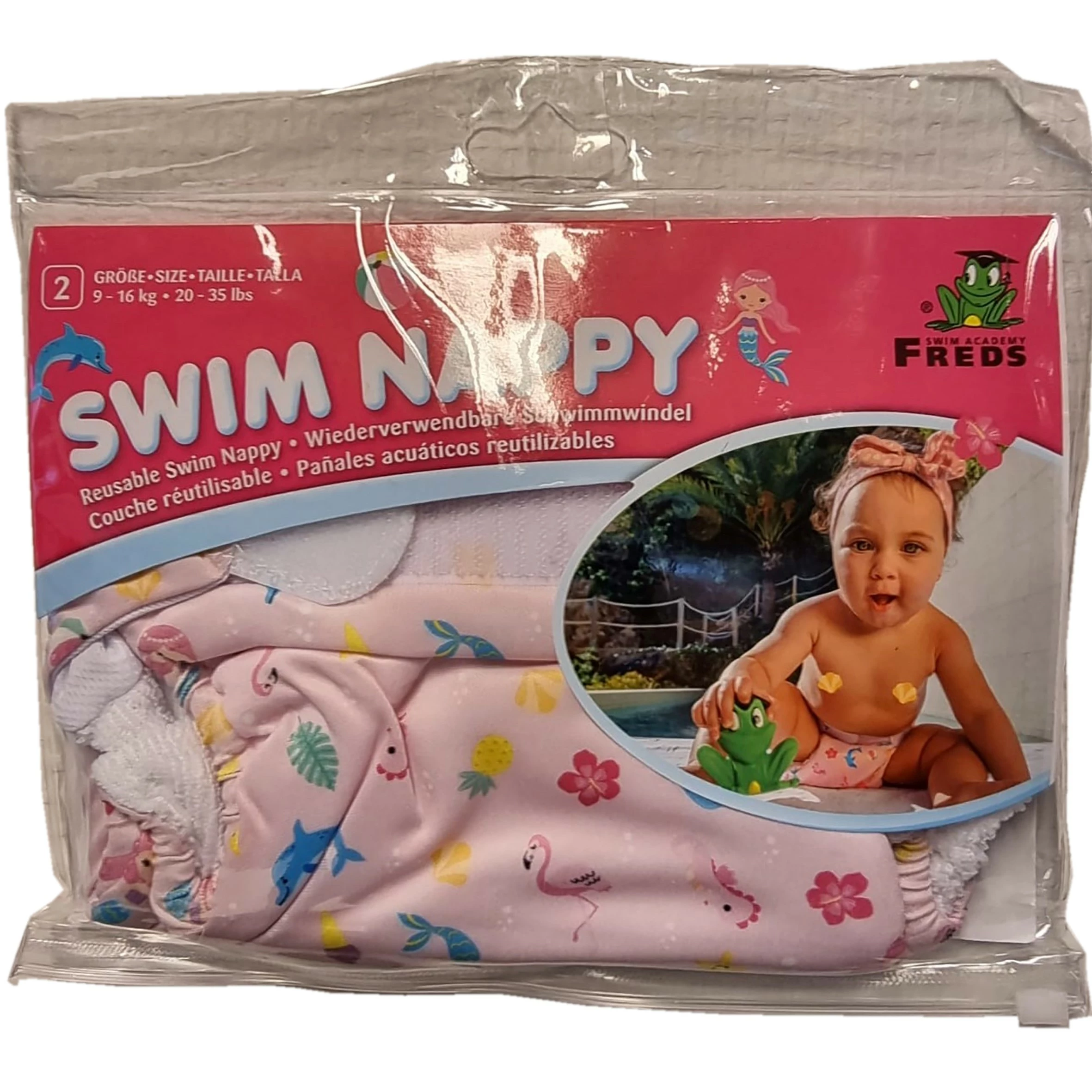 Freds Wasbare Zwemluier Roze 9-16kg (Maat 2) Freds Wasbare Zwemluier Roze 9-16kg (Maat 2) -LOL Surprise winkel 4039184311110 8