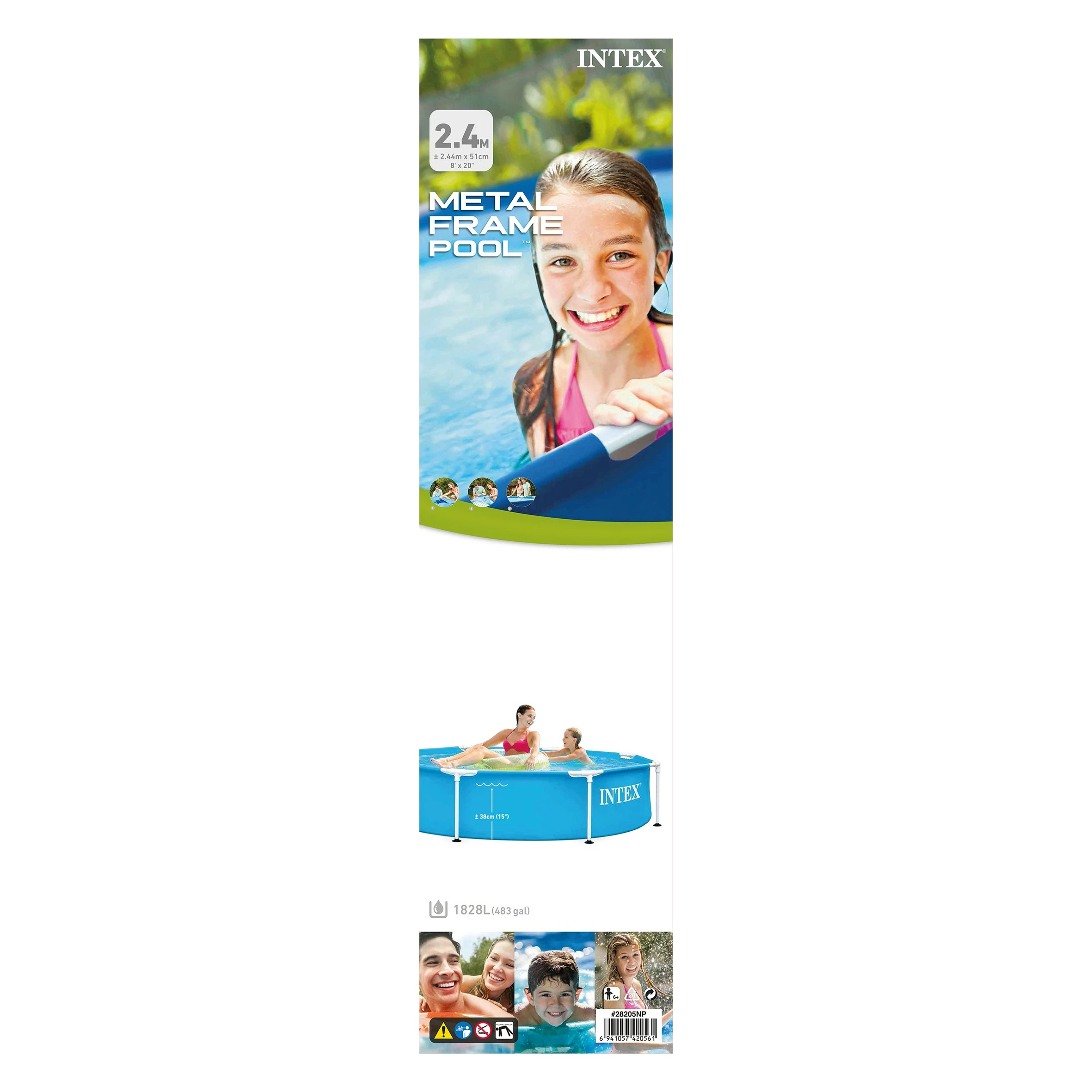 Intex Metal Frame Pool 244x51cm 8 Intex Metal Frame Pool 244x51cm - Afbeelding 6