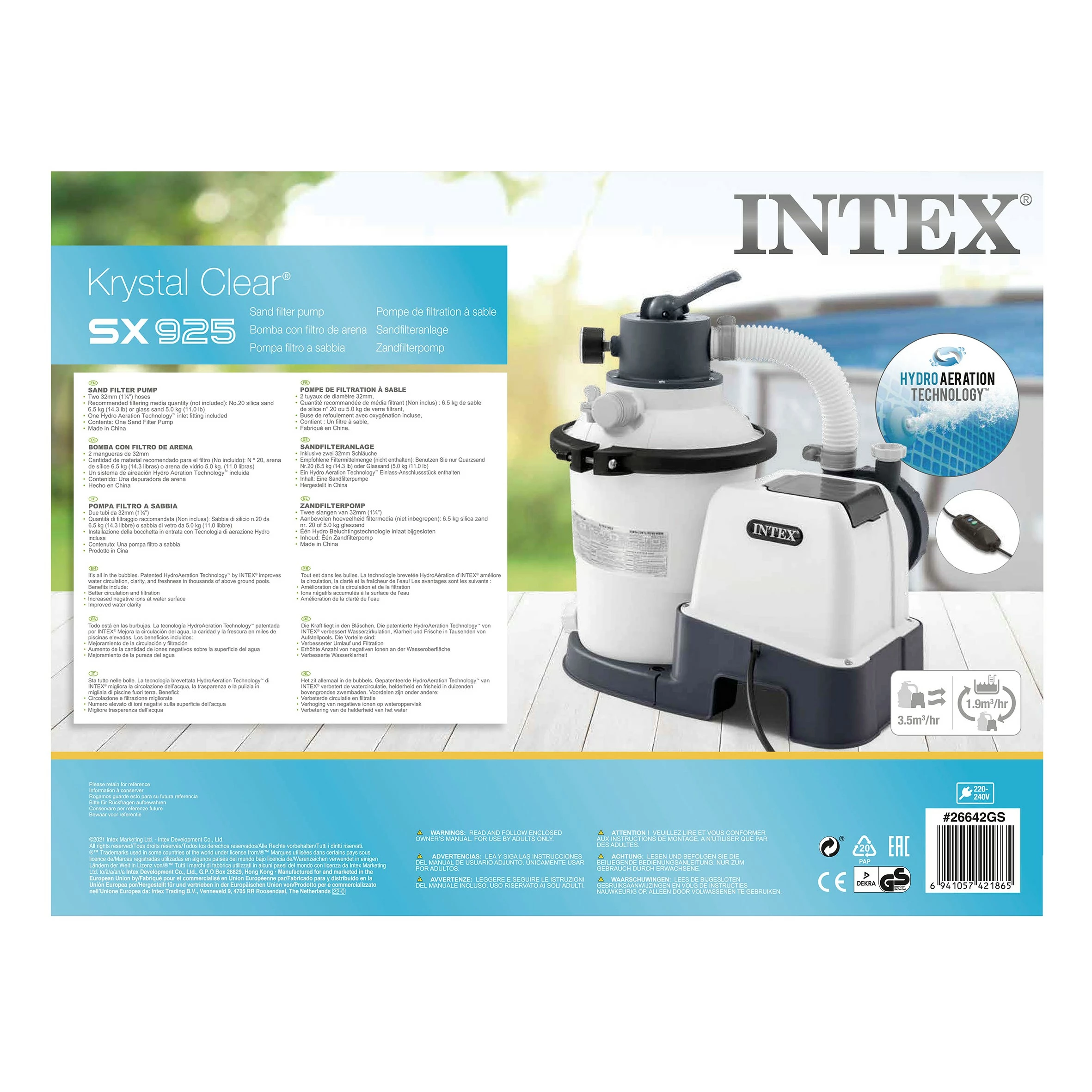 Intex Krystal Sandfilter Pomp (220-240 Volt) Intex Krystal Sandfilter Pomp (220-240 Volt) -LOL Surprise winkel 6941057421872 8