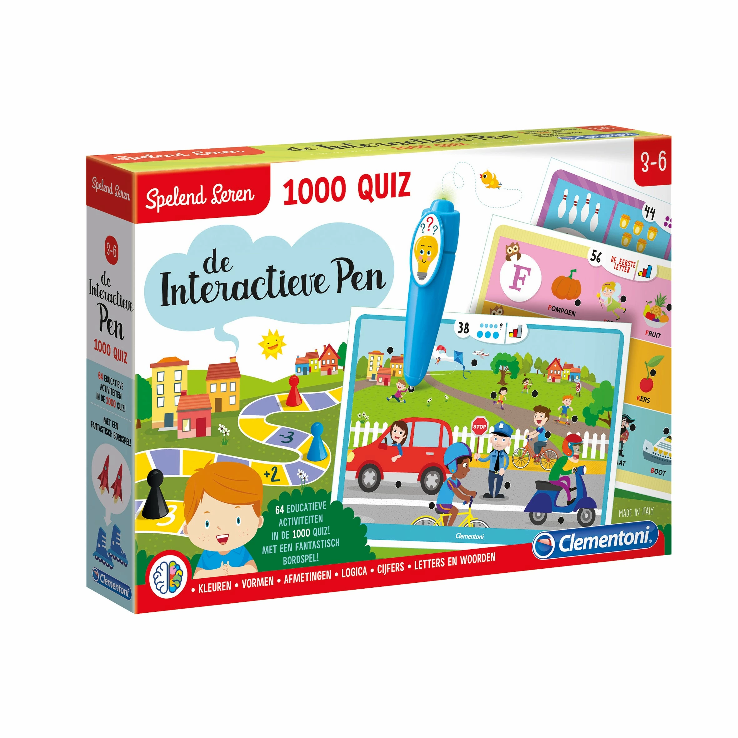 Clementoni Leerspel Interactieve Pen 1000 Quiz Clementoni Leerspel Interactieve Pen 1000 Quiz -LOL Surprise winkel 8005125668939 8
